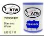 Preview: Volkswagen, Diamond White, L8012 / 11: 500ml Lackdose, von ATW Autoteile West.